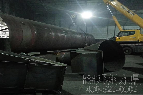 山西彬縣煤泥烘干機項目安裝現場